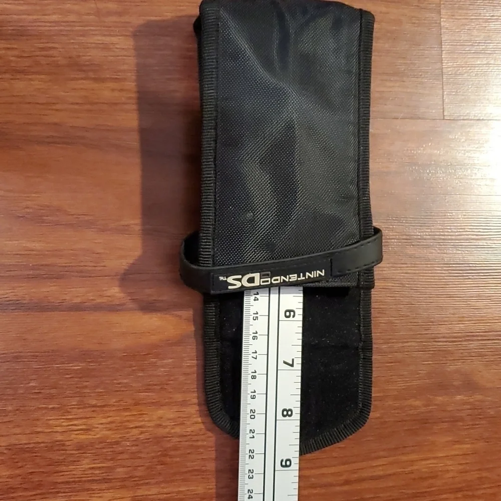 Nintendo DS case black blue padded sleeve bag case travel